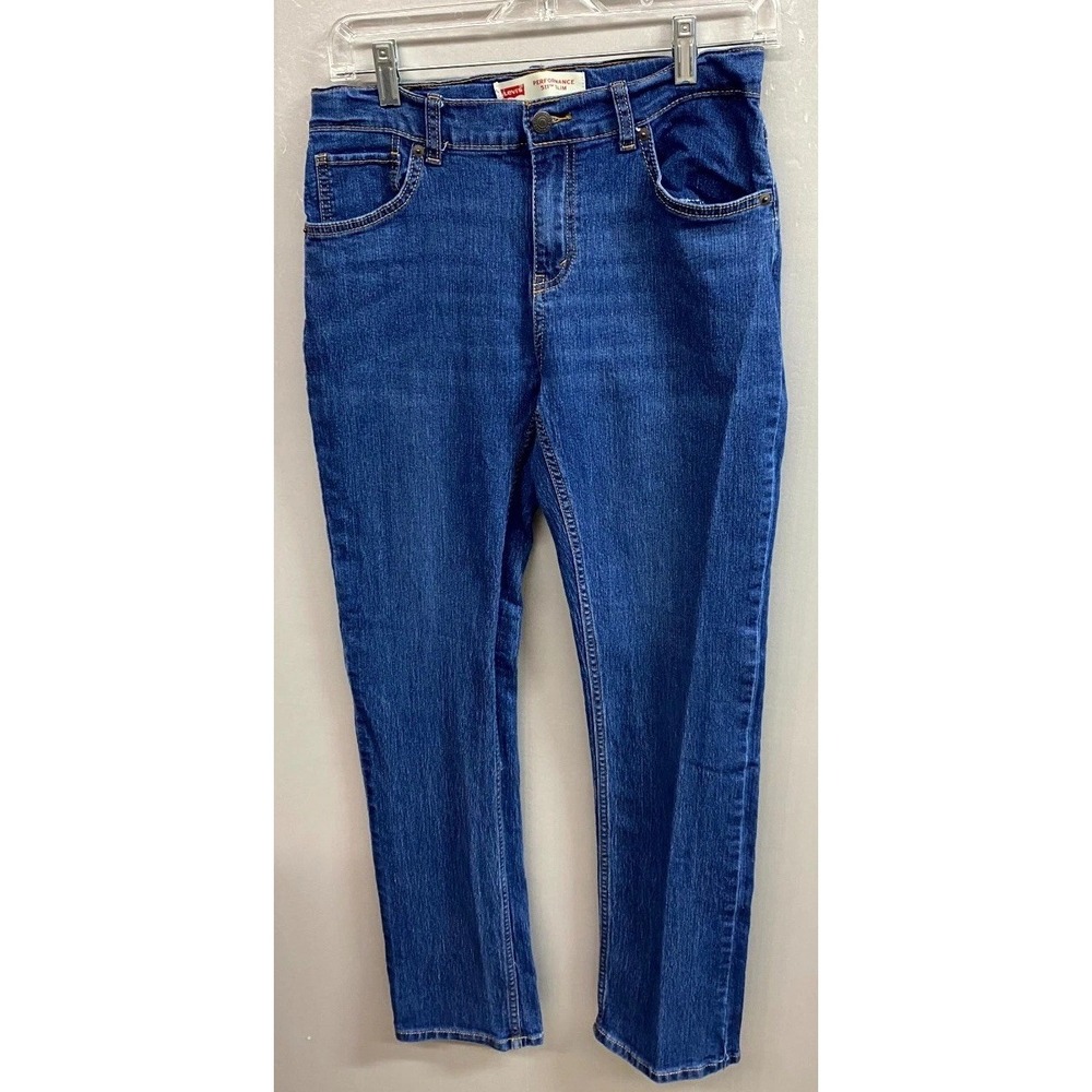 Levis 511 Performance Skinny Jeans Boys 18R Blue Denim Cotton Stretch Slim Fit